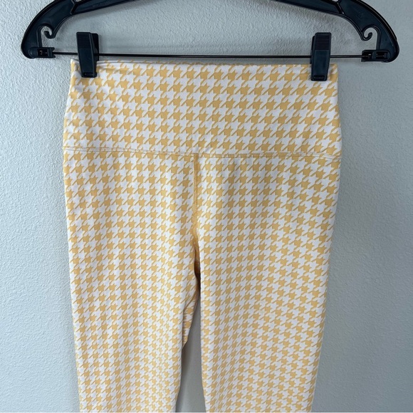 Carbon38 Houndstooth Jacquard Legging Pale Apricot & White Women’s Medium - Picture 5 of 10